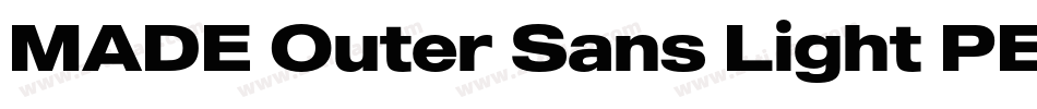 MADE Outer Sans Light PERSONAL USE字体转换